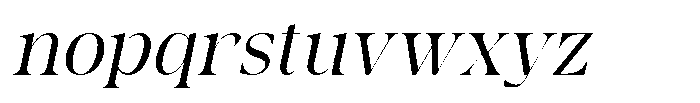 Rain Amoury Oblique Font LOWERCASE