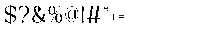 Rain Amoury Regular Font OTHER CHARS