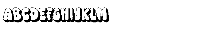 Rain Before December Shadow Font UPPERCASE
