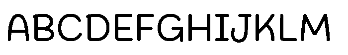 Rainbow Light Regular Font UPPERCASE