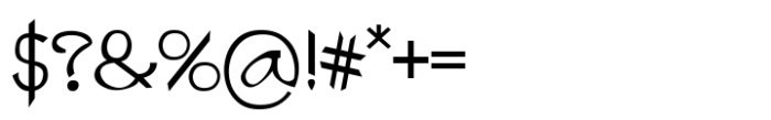 Rainfall Font OTHER CHARS