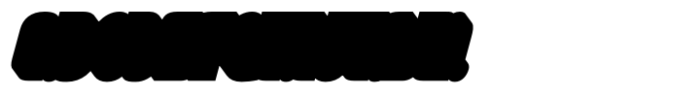 Raintage Extrude Italic Font UPPERCASE