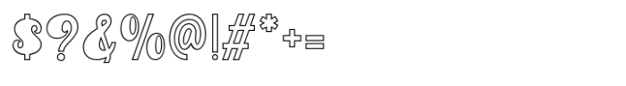 Raintage Outline Font OTHER CHARS