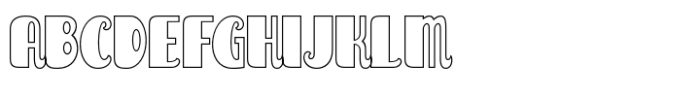 Raintage Outline Font UPPERCASE