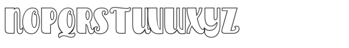 Raintage Outline Font UPPERCASE