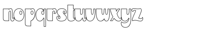 Raintage Outline Font LOWERCASE
