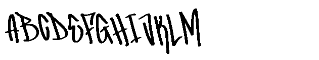 Rainy City Graffiti Font UPPERCASE