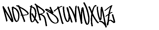 Rainy City Graffiti Font UPPERCASE
