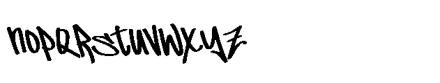 Rainy City Graffiti Font LOWERCASE