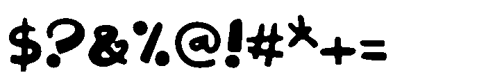 Rainy Weather Font OTHER CHARS