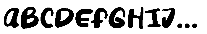 Rainy Weather Font UPPERCASE