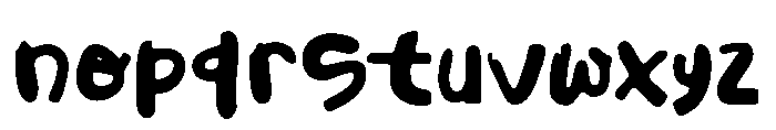 Rainy Weather Font LOWERCASE