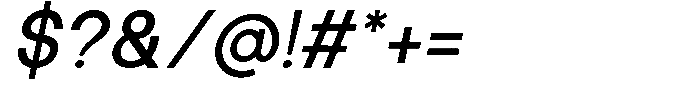Raizent Italic Font OTHER CHARS