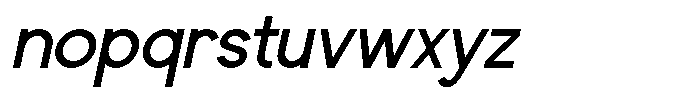 Raizent Italic Font LOWERCASE