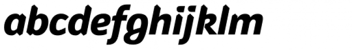 Raj JY ExtraBold Italic Font LOWERCASE