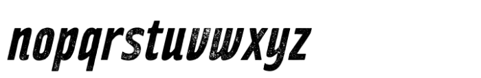 Rakesly Iron Bold Italic Font LOWERCASE