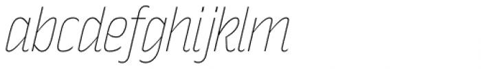Rakesly UltraLight Italic Font LOWERCASE