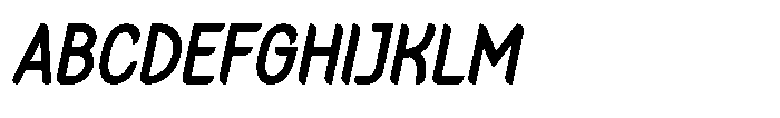 Rakoya Oblique Font UPPERCASE
