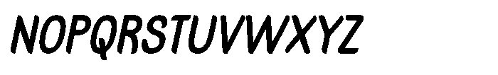 Rakoya Oblique Font UPPERCASE