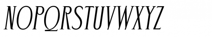 Rakushi Oblique Font UPPERCASE