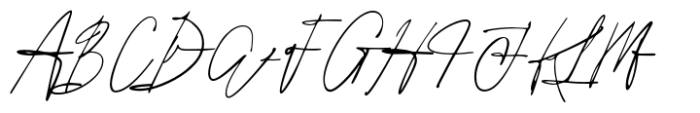 Raleigh Handwriting Font UPPERCASE