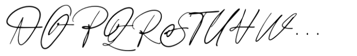 Raleigh Handwriting Font UPPERCASE