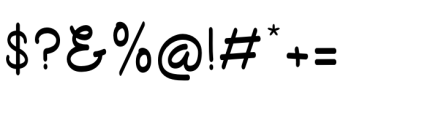 Raline Regular Font OTHER CHARS