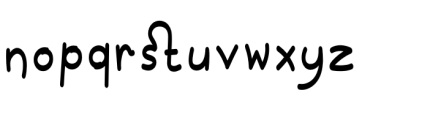 Raline Regular Font LOWERCASE