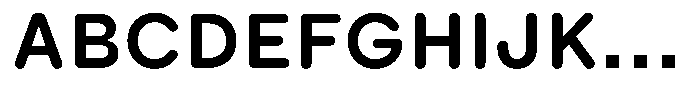 Ralphi Round Bold Font UPPERCASE