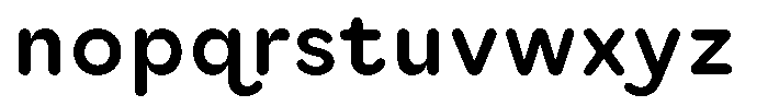 Ralphi Round Bold Font LOWERCASE
