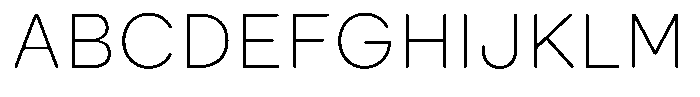 Ralphi Round Thin Font UPPERCASE