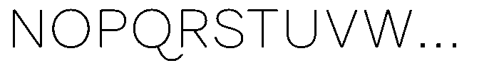 Ralphi Round Thin Font UPPERCASE