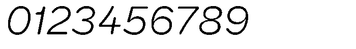 Ralphi Round VAR Thin Italic Font OTHER CHARS