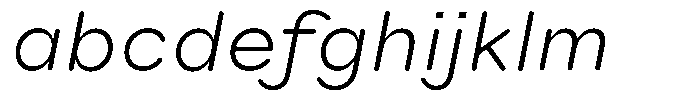 Ralphi Round VAR Thin Italic FONT