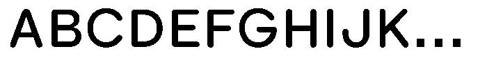 Ralphi Round VAR Thin Font UPPERCASE