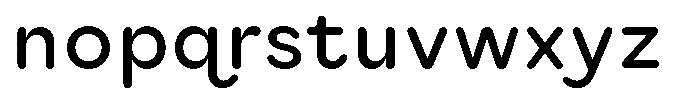 Ralphi Round VAR Thin Font LOWERCASE