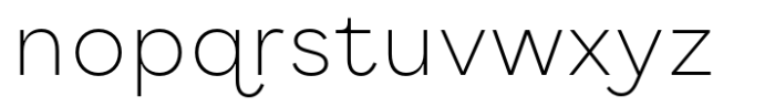 Ralphi Sans Thin Font LOWERCASE