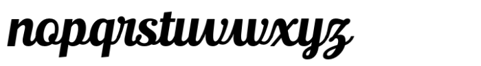 Ralsteda Script Bold Italic Font LOWERCASE