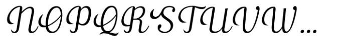 Ralsteda Script Extra Light Italic Font UPPERCASE
