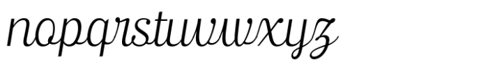 Ralsteda Script Extra Light Italic Font LOWERCASE