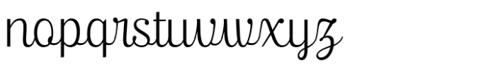 Ralsteda Script Extra Light Font LOWERCASE