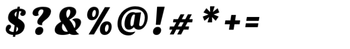 Ralsteda Script Heavy Italic Font OTHER CHARS