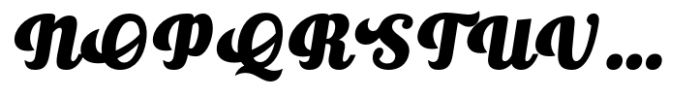 Ralsteda Script Heavy Italic Font UPPERCASE