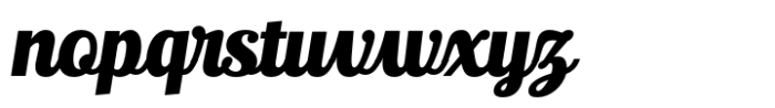 Ralsteda Script Heavy Italic Font LOWERCASE