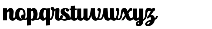 Ralsteda Script Heavy Font LOWERCASE