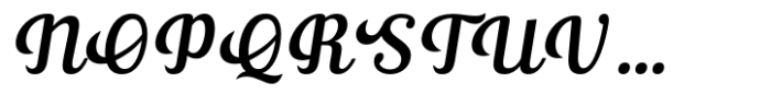 Ralsteda Script Italic Font UPPERCASE