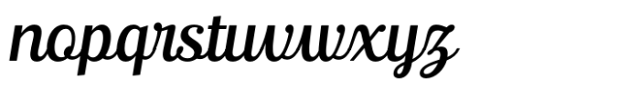 Ralsteda Script Italic Font LOWERCASE