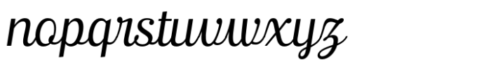 Ralsteda Script Light Italic Font LOWERCASE