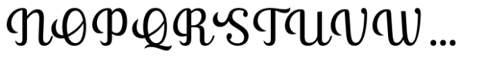 Ralsteda Script Light Font UPPERCASE
