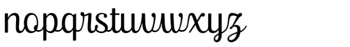Ralsteda Script Light Font LOWERCASE